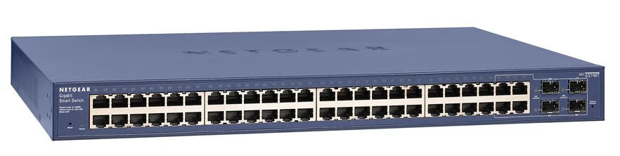 Netgear GS748T Switch 48 ports Gigabit 4xSFP manageable niveau 2+ (GS748T) 27 Switch Netgear GS748T Maroc Switch manageable niveau 2 Maroc Switch 48 ports Gigabit 4xSFP Maroc Switch 48 ports Netgear Maroc, Ce Switch Netgear GS748T offrent un transfert de paquets à haut débit dans un format 1U pour migrer votre réseau vers des fonctionnalités évolutives