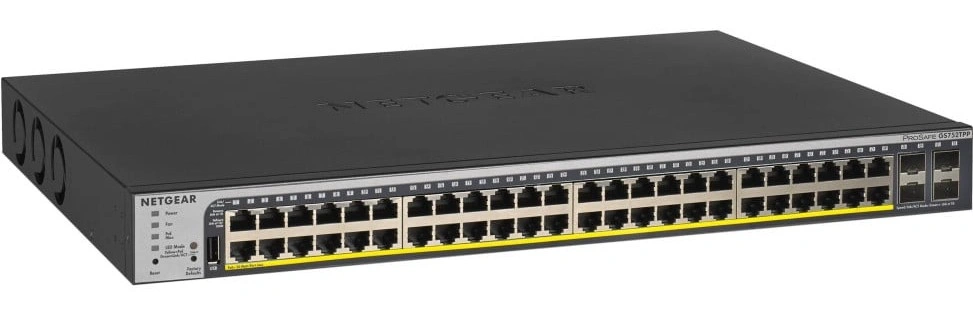 Netgear GS752TPP Switch administrable gigabit 48 ports PoE+ 4 x SFP 760W Géré L4 (GS752TPP) 27 Switch Netgear GS752TPP Maroc Switch administrable Maroc Switch 48 ports PoE Maroc Switch 48 ports Netgear Maroc, Protégez l'accès grâce à l'authentification 802.1x , au verrouillage des adresses MAC, au filtrage des listes de contrôle d'accès, à la surveillance DHCP et aux ports protégés