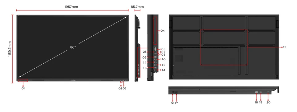 ViewSonic ViewBoard IFP86G1 Écran interactif 86″ 4K UHD sans système d’exploitation (IFP86G1) 30 Écran interactif ViewSonic ViewBoard IFP86G1 Maroc Écran interactif 86 4K Maroc Écran interactif ViewSonic 86 Maroc, Améliorez les fonctionnalités en combinant votre écran interactif IFPG1 avec un PC encastrable ViewSonic. Choisissez parmi une sélection comprenant le PC encastrable Windows VPC25-W53-O1-1B