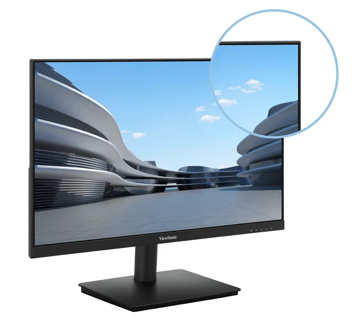 Moniteur Viewsonic VA270-H Maroc Ecran 27 pouces Maroc Moniteur Full HD Maroc Viewsonic Maroc, Libérez-vous des cadres encombrants grâce à un impressionnant écran sans bordure sur trois côtés.