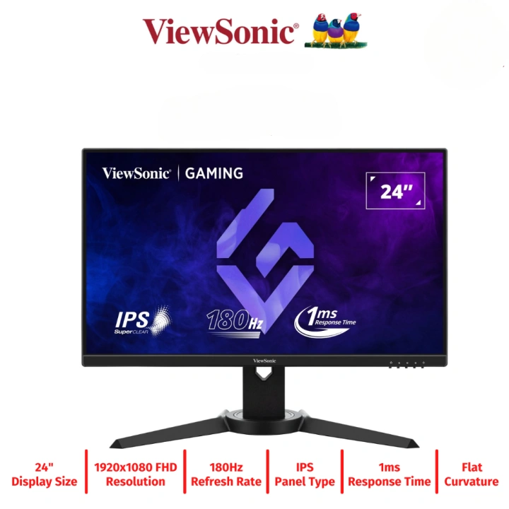 Moniteur Viewsonic XG2409 Maroc Ecran 24 pouces Maroc Moniteur 24 Full HD Maroc Viewsonic Maroc, Le ViewSonic XG2409 est un moniteur Full HD polyvalent de 24 pouces conçu pour optimiser votre expérience visuelle, que vous travailliez ou jouiez. Avec un taux de rafraîchissement élevé de 180 Hz
