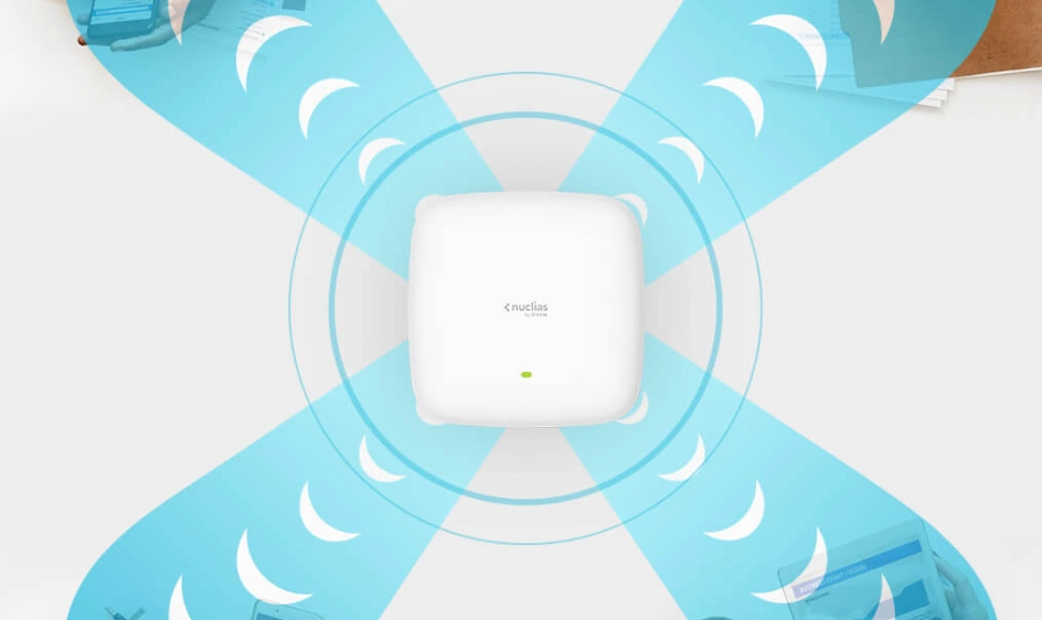Point d’accès D-Link DBA-1520P Maroc Nuclias Cloud AC1750 Maroc Point d’accès Wi‑Fi D-Link, La technologie de formation de faisceau optimise en permanence le signal sans fil, le concentrant sur les appareils récepteurs et les suivant. Cette formation de faisceau adaptative améliore l'efficacité spectrale et la qualité de la liaison. 