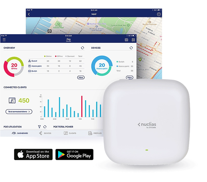 Point d’accès D-Link DBA-X1230P Maroc D-Link Nuclias Cloud AX1800 Maroc Point d’accès Wi‑Fi 6 D-Link, Nuclias Cloud est notre solution la plus simple disponible et permet à toute organisation disposant de n'importe quel niveau de ressources informatiques de configurer 