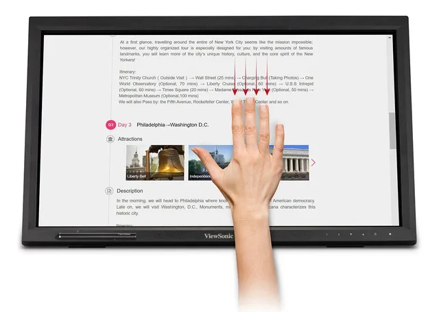 Écran ViewSonic TD2423 Maroc Écran Tactile 24 Maroc Moniteur tactile multiTouch Maroc TD2423 Maroc, ViewSonic TD2423 un écran tactile infrarouge capable de détecter jusqu'à 10 points de contact sous Windows