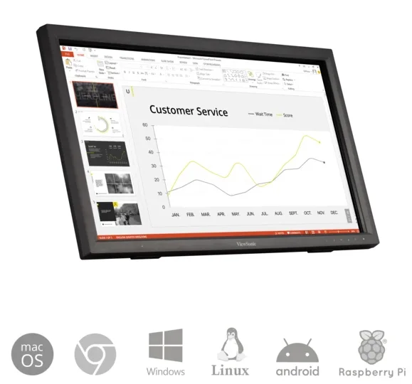 Écran ViewSonic TD2423 Maroc Écran Tactile 24 Maroc Moniteur tactile multiTouch Maroc TD2423 Maroc, Ce moniteur ViewSonic TD2423 est compatible avec les principaux systèmes d'exploitation : Windows, macOS, Android, Chrome OS, Linux et Raspberry Pi.