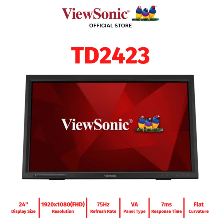 Écran ViewSonic TD2423 Maroc Écran Tactile 24 Maroc Moniteur tactile multiTouch Maroc TD2423 Maroc, Le ViewSonic® TD2423 est un écran tactile infrarouge de 24 pouces conçu pour une utilisation multi-touch intuitive.