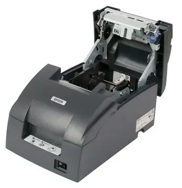 Imprimante à reçu Epson TM-U220D Maroc Imprimante de tickets Maroc C31C515052 Maroc Imprimante Matricielle Maroc, L'imprimante de reçus offre une vitesse d'impression allant jusqu'à 4,70 lignes par seconde, soit 40 colonnes par impression. Elle n'accepte que des rouleaux de papier d'une largeur de 76 mm.