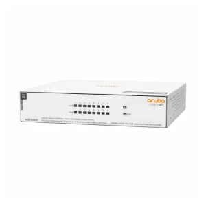 R8R46A Maroc Commutateur Aruba Instant On 1430 8G Class4 PoE Maroc Switch 8 ports Aruba Maroc Commutateur non géré Maroc, Prêts à l’emploi, dotés de fonctions entièrement automatisées, nécessitant aucune maintenance continue et comprenant des modèles PoE (Power over Ethernet), ces commutateurs assurent une connectivité simple et fiable parfaites pour plus petites PME et le télétravail.