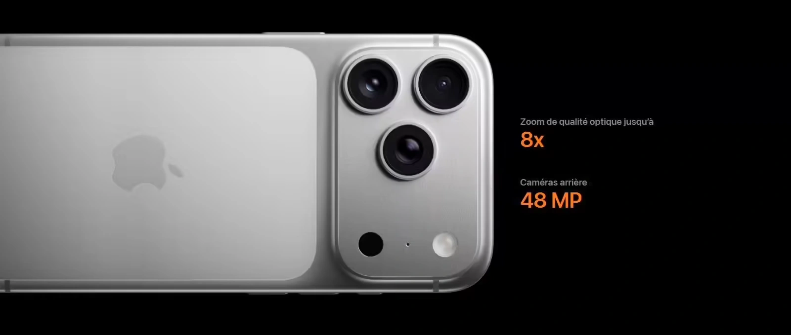 Apple iPhone 17 Pro Max 256 Go Orange Cosmique 5G-LTE IP68 Dual SIM NFC Bluetooth iOS 26 (MFYN4F/A) 29 iPhone 17 Pro Max 256 Go Orange Cosmique Maroc iPhone 17 Pro Max Maroc Prix iPhone 17 Pro Max Maroc iPhone Maroc MFYN4F/A Maroc, Le système de caméra de l’iPhone 17 Pro Max 256 Go Orange regorge d’innovations qui dépassent toutes les attentes. Il comprend notamment le téléobjectif le plus puissant jamais vu sur un iPhone, avec une distance focale équivalente de 200 mm