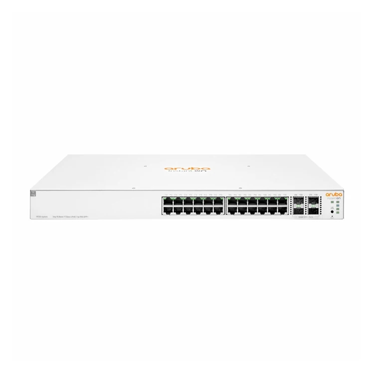 Aruba Instant On 1930 24G Class4 PoE 4SFP/SFP+ Switch 24 ports 4xSFP PoE 370W (JL684B) 25 JL684B Maroc Commutateur Aruba Instant On 1930 24G Class4 PoE 4SFP/SFP+ Maroc Switch 24 ports PoE HPE Aruba Maroc Switch Administrable Maroc, La gamme de commutateurs HPE Aruba Instant On 1930 24G Class4 PoE 4SFP/SFP+ s'intègre de manière transparence aux points d'accès Instant On intérieurs/extérieurs existants et peut être gérée de manière centralisée sur site ou à distance avec l'application mobile Instant On.