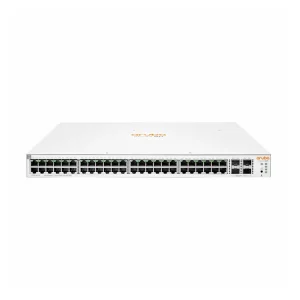 JL686B Maroc Commutateur Aruba Instant On 1930 48G Class4 PoE 4SFP/SFP+ Maroc Switch 48 ports PoE HPE Aruba Maroc Switch Administrable Maroc, La gamme de commutateurs HPE Aruba Instant On 1930 48G Class4 PoE 4SFP/SFP+ s'intègre de manière transparence aux points d'accès Instant On intérieurs/extérieurs existants et peut être gérée de manière centralisée sur site ou à distance avec l'application mobile Instant On.