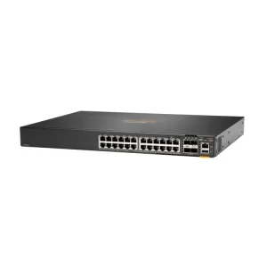 JL724A Maroc HPE Aruba 6200F 24G 4SFP+ Maroc Switch 24 ports HPE Aruba Maroc Switch Administrable Maroc, Préparez votre réseau aux demandes imprévisibles de demain avec une puissante architecture Aruba Gen7 ASIC qui offre des performances rapides et non bloquantes. La technologie Virtual Stacking Framework (VSF) d’Aruba permet d’empiler jusqu’à 8 commutateurs
