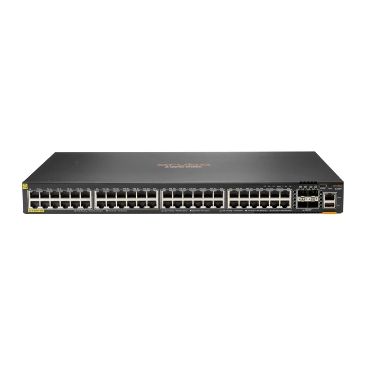 Aruba 6200F 48G Class4 PoE 4SFP+ 370W Switch 48 ports 10/100/1000 4xSFP PoE+ (JL727B) 25 JL727B Maroc HPE Aruba 6200F 48G Class4 PoE 4SFP+ 370W Maroc Switch 48 ports PoE HPE Aruba Maroc Switch Administrable Maroc, Grâce à une conception centrée sur le cloud qui associe un système d’exploitation entièrement programmable au moteur d’analyse de réseau Aruba, le commutateur Aruba 6200F 48G Class4 PoE 4SFP+ étend les capacités ultra-modernes de surveillance et de dépannage à la couche d’accès