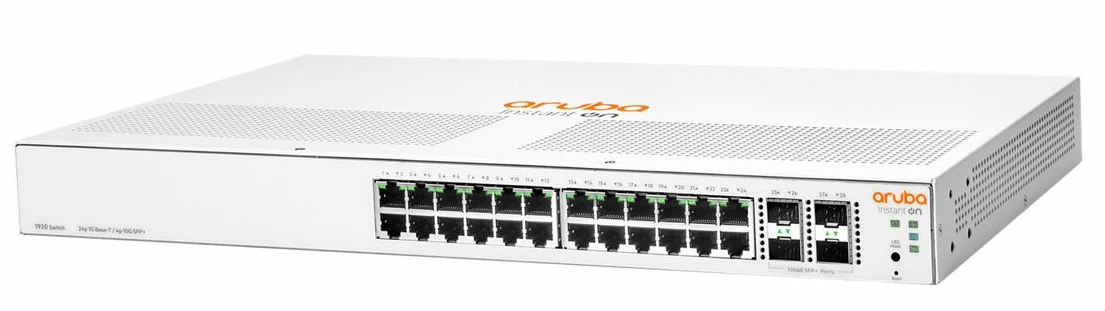 JL682A Maroc Commutateur Instant On 1930 24G 4SFP/SFP+ Maroc Switch 24 ports 4xSFP+ 10G Aruba Maroc Commutateur 24 ports géré Maroc, La gamme de commutateurs HPE Aruba Instant On 1930 24G 4SFP/SFP+ est conçue pour les petites entreprises en pleine croissance qui nécessitent une performance améliorée pour prendre en charge des applications exigeantes en bande passante.
