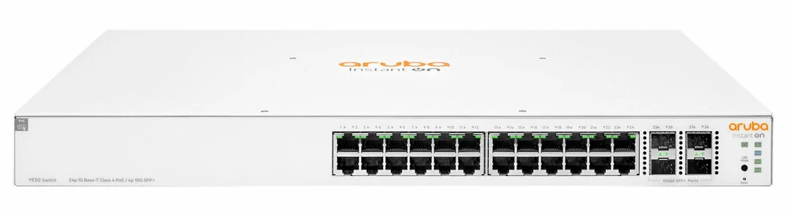 Aruba Instant On 1930 24G Class4 PoE 4SFP/SFP+ Switch 24 ports 4xSFP PoE 370W (JL684B) 27 JL684B Maroc Commutateur Aruba Instant On 1930 24G Class4 PoE 4SFP/SFP+ Maroc Switch 24 ports PoE HPE Aruba Maroc Switch Administrable Maroc, La gamme de commutateurs HPE Aruba Instant On 1930 24G Class4 PoE 4SFP/SFP+ permet un déploiement prêt à l'emploi, simple d'utilisation, dès la sortie de la boîte.