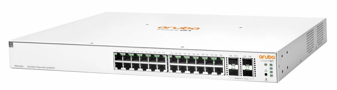 Aruba Instant On 1930 24G Class4 PoE 4SFP/SFP+ Switch 24 ports 4xSFP PoE 370W (JL684B) 26 JL684B Maroc Commutateur Aruba Instant On 1930 24G Class4 PoE 4SFP/SFP+ Maroc Switch 24 ports PoE HPE Aruba Maroc Switch Administrable Maroc, La gamme de commutateurs Aruba Aruba Instant On 1930 24G Class4 PoE 4SFP/SFP+ est conçue pour les petites entreprises en pleine croissance qui nécessitent une performance améliorée pour prendre en charge des applications exigeantes en bande passante