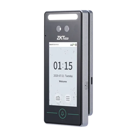 ZKTeco SpeedFace-V4L Contrôle d’accès par reconnaissance faciale 3D USB WiFi (SpeedFace-V4L) 27 Reconnaissance faciale ZKTeco SpeedFace-V4L Maroc Pointeuse Facial et contrôle Maroc Contrôle d’accès porte Maroc Pointeuse par reconnaissance faciale Maroc, ZKTeco SpeedFace-V4L est un terminal hybride et biométrique de contrôle d'accès et de gestion du temps de présence compact, doté de la reconnaissance faciale par lumière visible.