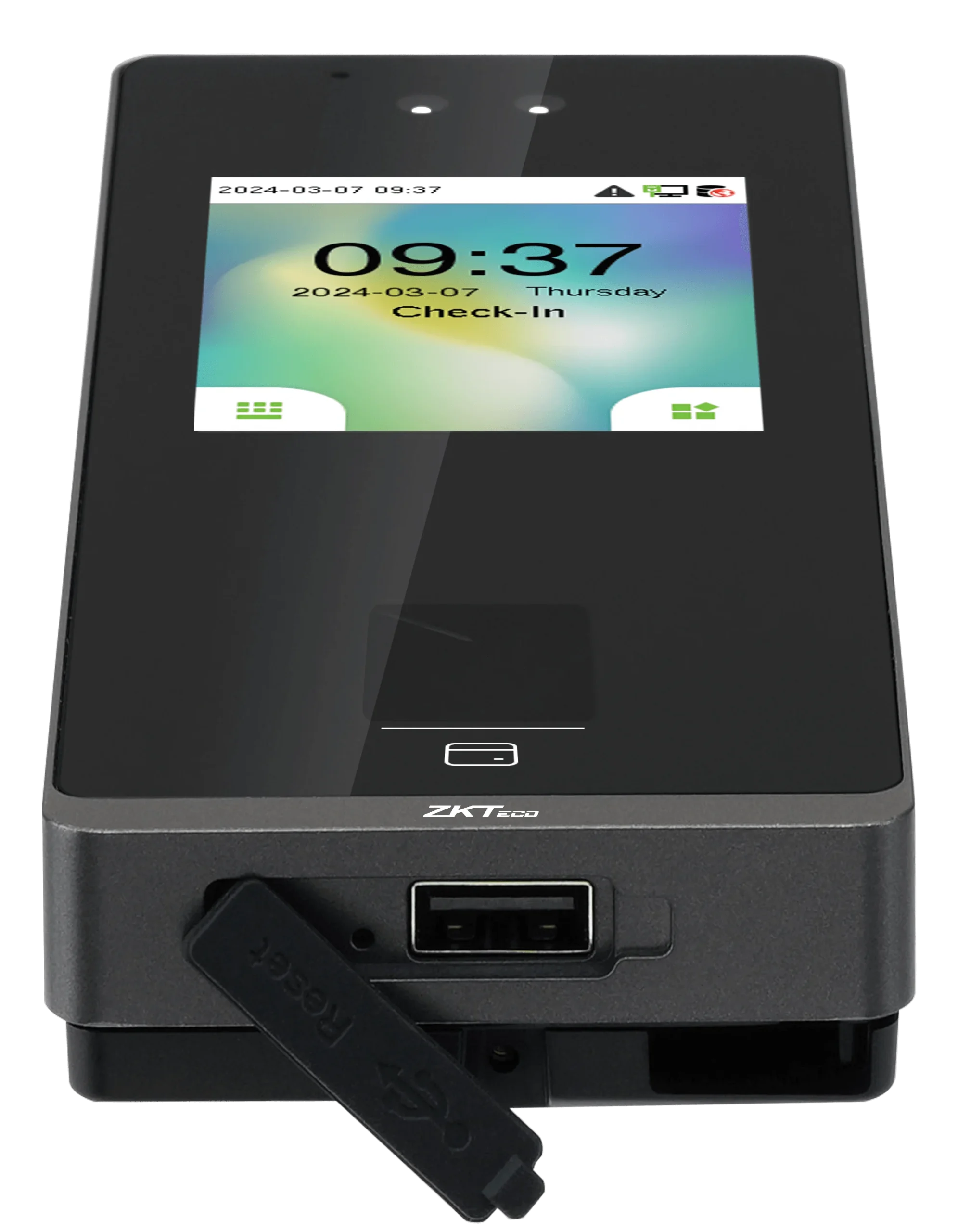 Reconnaissance faciale ZKTeco SenseFace 3A Maroc Pointeuse Facial et contrôle Maroc Contrôle d’accès porte Maroc Pointeuse par reconnaissance faciale Maroc, Le ZKTeco SenseFace 3A est une solution performante pour les organisations qui souhaitent renforcer leur sécurité et optimiser leurs processus de contrôle d'accès grâce aux dernières avancées en matière d'intelligence artificielle