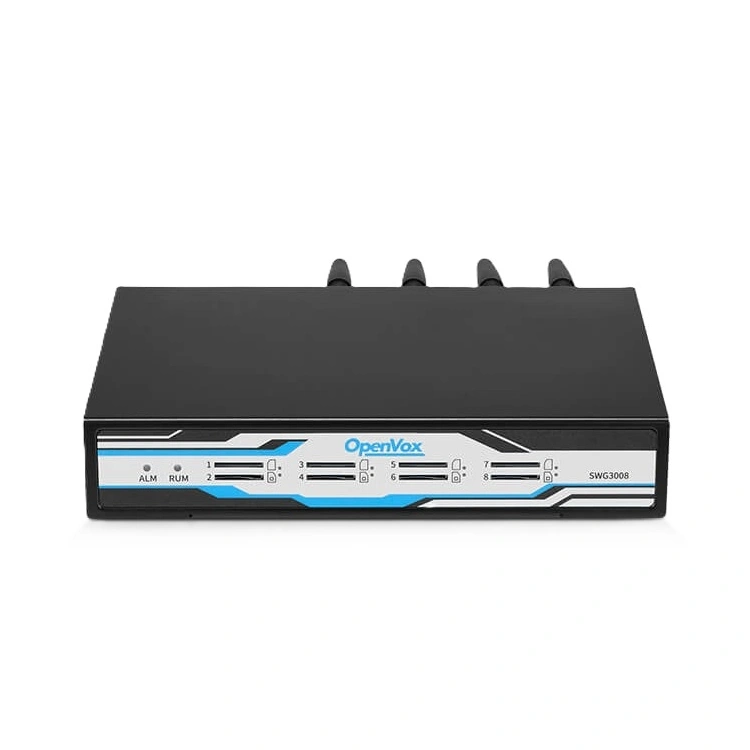 Passerelle OpenVox SWG-3008G Maroc Passerelle WCDMA Maroc Passerelle 4ch SIM Maroc Passerelle GSM Maroc, Ils offrent un excellent service vocal HD avec plusieurs codecs, notamment G.711U, G.711A, GSM, G.722, G.726 et G.729. Nos produits prennent en charge l'envoi et la réception de SMS, l'envoi groupé et la conversion de SMS en e-mail.