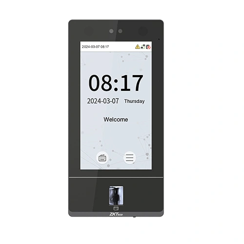 ZKTeco SenseFace 7A Contrôle d’accès par reconnaissance facial WiFi sonnette sans fil (SenseFace-7A) 27 Reconnaissance faciale ZKTeco SenseFace 7A Maroc Pointeuse Facial et contrôle Maroc Contrôle d’accès porte Maroc Pointeuse par reconnaissance faciale Maroc, La ZKTeco SenseFace 7A prend en charge la fonctionnalité d'interphone vidéo, de multiples options de communication et un important espace de stockage