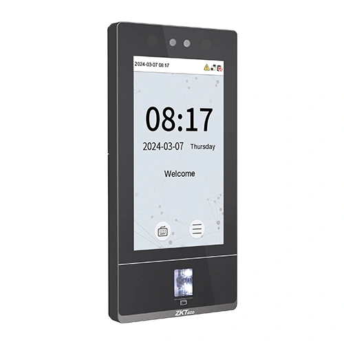 ZKTeco SenseFace 7A Contrôle d’accès par reconnaissance facial WiFi sonnette sans fil (SenseFace-7A) 26 Reconnaissance faciale ZKTeco SenseFace 7A Maroc Pointeuse Facial et contrôle Maroc Contrôle d’accès porte Maroc Pointeuse par reconnaissance faciale Maroc, Le terminal de contrôle d'accès et de gestion du temps de présence ZKTeco SenseFace 7A est une solution avancée qui intègre plusieurs modalités biométriques,