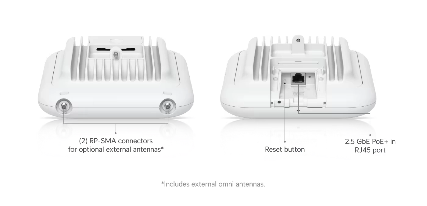 Ubiquiti U7 Pro Outdoor Maroc Point d'accès Wi-Fi 7 Maroc Point d'accès Ubiquiti Maroc UniFi U7-Pro-Outdoor Maroc Point d'accès extérieur Maroc, Conçu pour résister aux conditions extrêmes, le boîtier d'ubiquiti U7 Pro Outdoor est certifié IPX6, ce qui le rend résistant aux jets d’eau puissants et à la poussière.
