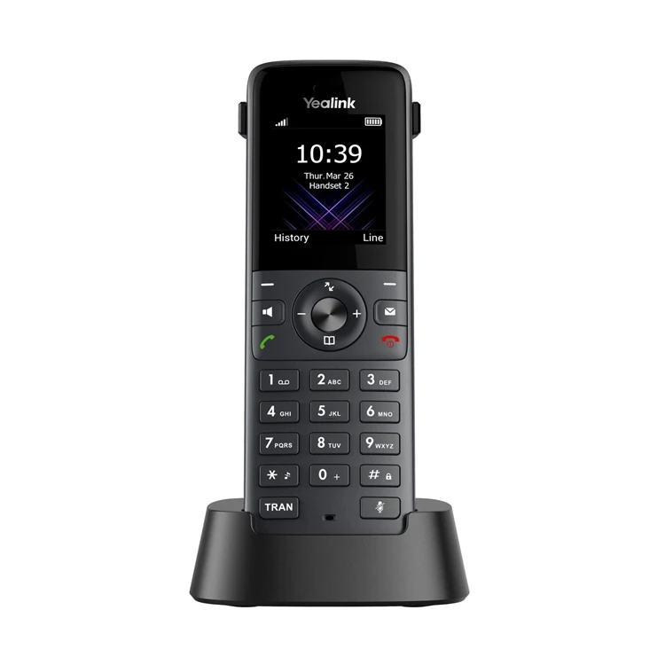 Téléphone Yealink W73P Maroc Téléphonie DECT Maroc Téléphone IP Maroc Téléphone sans fil Maroc, La base W70B dispose de 10 comptes SIP et permet jusqu'à 20 appels en simultané. Grâce à cette base DECT, vous pouvez disposer d'un total de 10 combinés W73H, permettant ainsi d'en placer un dans chaque pièce le nécéssitant.