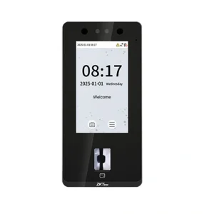 Reconnaissance faciale ZKTeco SenseFace 4A Maroc Pointeuse Facial et contrôle Maroc Contrôle d’accès porte Maroc Pointeuse par reconnaissance faciale Maroc, Compatible avec l'authentification par empreinte digitale, par reconnaissance faciale ou par carte, il offre une grande capacité et une authentification rapide.