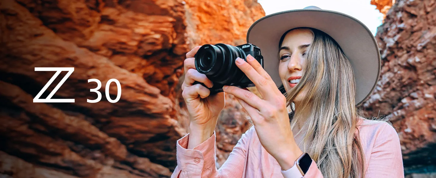 Camera Nikon Appareil photo numérique Maroc Nikon Z30 16-50mm f/3.5-6.3 Maroc 4960759913647 Maroc Appareil photo Nikon Maroc, Laissez votre smartphone de côté et donnez vie à vos idées de vlogs grâce à une qualité d'image exceptionnelle. Le Nikon Z30 16-50 mm est un appareil photo hybride compact, puissant et très simple d'utilisation. 