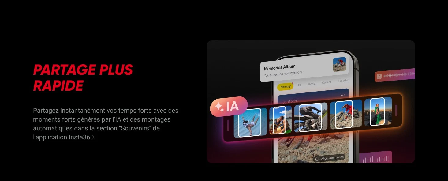 Insta360 Ace Pro 2 Caméra d'action 360° 8K Leica 13 mm f/2.6 Wi-Fi Bluetooth (6970357859733) 30 6970357859733 Maroc Caméra d'action Maroc Insta360 Maroc Insta360 Ace Pro 2 Maroc Caméra d'action 360° Maroc Caméra d'action étanche Maroc, Tes prises de vue sont rapides et faciles à éditer grâce aux options d'édition basées sur l'IA de l'appli Insta360
