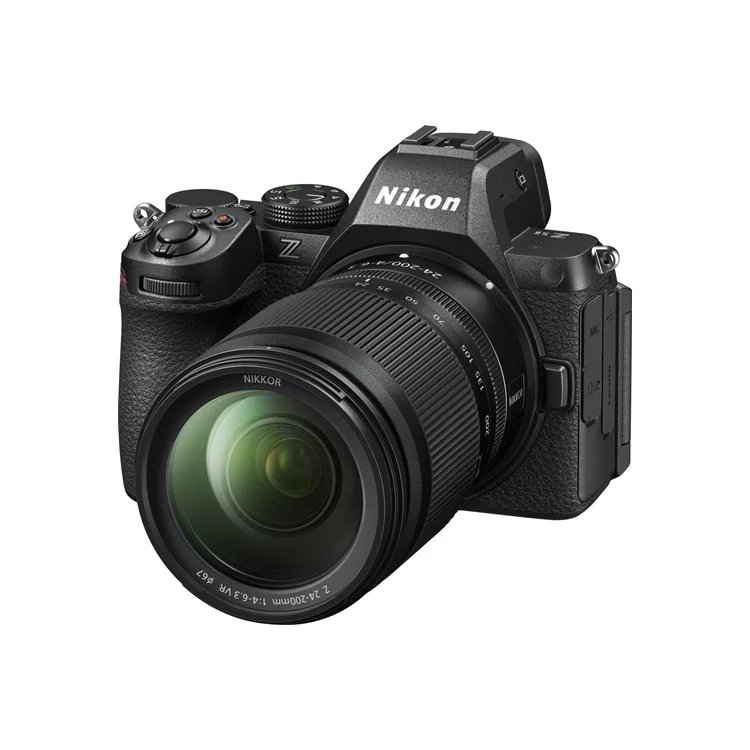 Nikon Z5 II 24-200 mm f/4-6.3 Appareil photo hybride 24.5MP UHD 4K60p (4960759917409) 25 Camera Nikon Appareil photo Nikon Z5 II 24-200 mm f/4-6.3 Maroc 4960759917409 Maroc Appareil photo Nikon Z5 II 24-200 mm Maroc, Capteur d'image stabilisé de 24,5 millions de pixels au format FX :Capteur plein format rétro-éclairé et stabilisé sur 5 axes avec option Focus point VR pour gagner jusqu'à 7,5 stops avec une efficacité redoutable en périphérie du capteur.