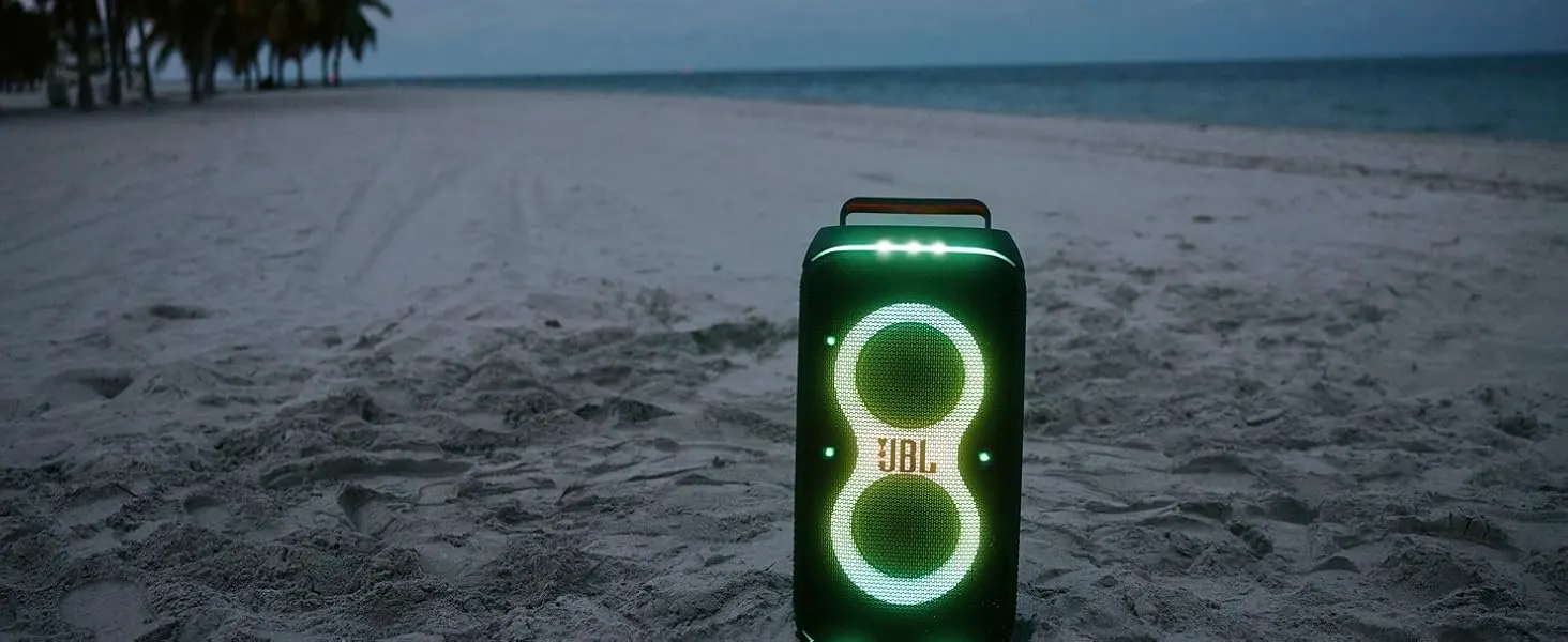 JBL PartyBox Club 120 Blanc Enceinte Bluetooth portable 160 W Effets lumineux USB AUX (1200130019128) 30 1200130019128 Maroc JBL PartyBox Club 120 Blanc Maroc Enceinte portable Maroc Enceinte Bluetooth portable Maroc Enceinte JBL Maroc PartyBox Club 120 Maroc, la JBL PartyBox Club 120 est résistante aux éclaboussures (IPX4), ce qui signifie qu'un peu de pluie n'arrêtera pas le plaisir.