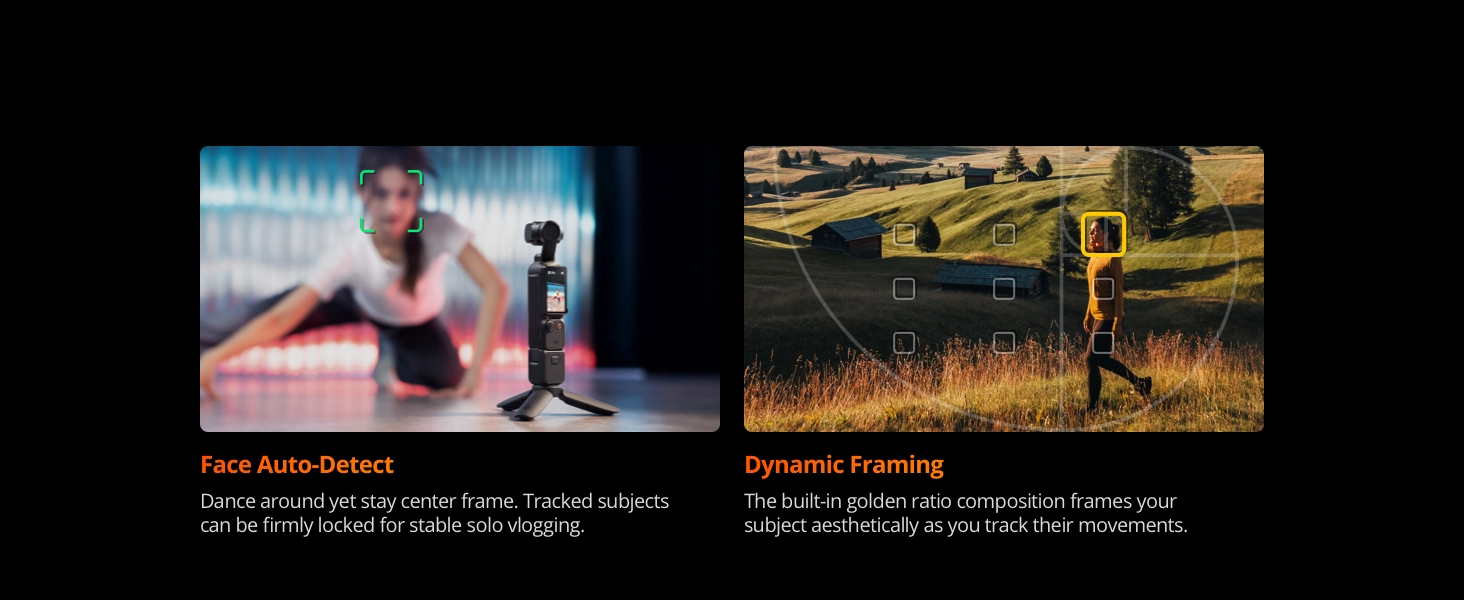 6941565969873 Maroc DJI Osmo Pocket 3 Maroc Caméra d'action DJI Maroc DJI Maroc, Peu importe vos mouvements, ActiveTrack 6.0 vous assure, ainsi qu'à vos amis, d'être toujours dans le cadre 