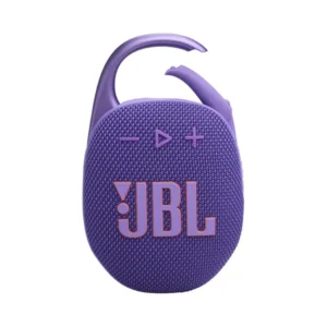 JBL Clip 5 Violet Enceinte sans fil portable Bluetooth 7 W RMS IP67 (1200130010200) 26 1200130010200 Maroc JBL Clip 5 Violet Maroc Enceinte portable Maroc Enceinte Bluetooth portable Maroc Enceinte JBL Maroc JBL Clip 5 Maroc, Son puissant haut-parleur et son radiateur passif délivrent un son JBL Pro plus ample et plus puissant, avec des basses percutantes. Une seule charge vous offre jusqu'à 12 heures d'autonomie, et même plus avec la fonction Playtime Boost.