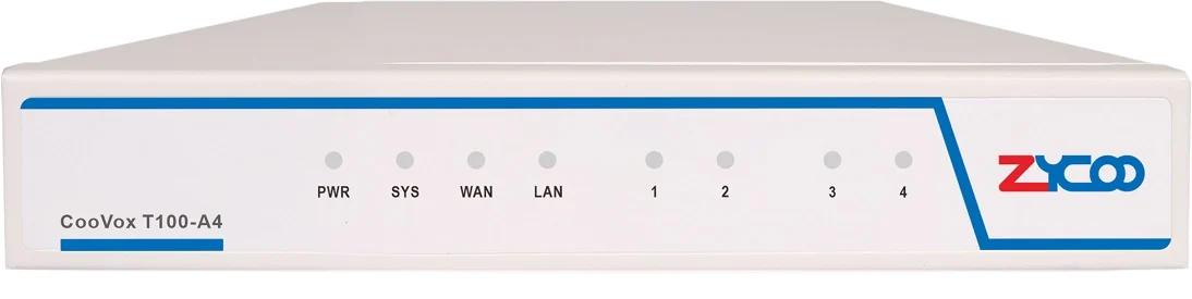 ZYCOO Maroc ZYCOO COOVOX-T100A4 Maroc Standard IP Maroc IPPBX Maroc ZYCOO Maroc IPPBX 100 Utilisateurs 50 Appels simultanés Maroc, Le ZYCOO COOVOX-T100A4 est un système IPPBX compact et convivial, conçu pour les petites et moyennes entreprises du monde entier.
