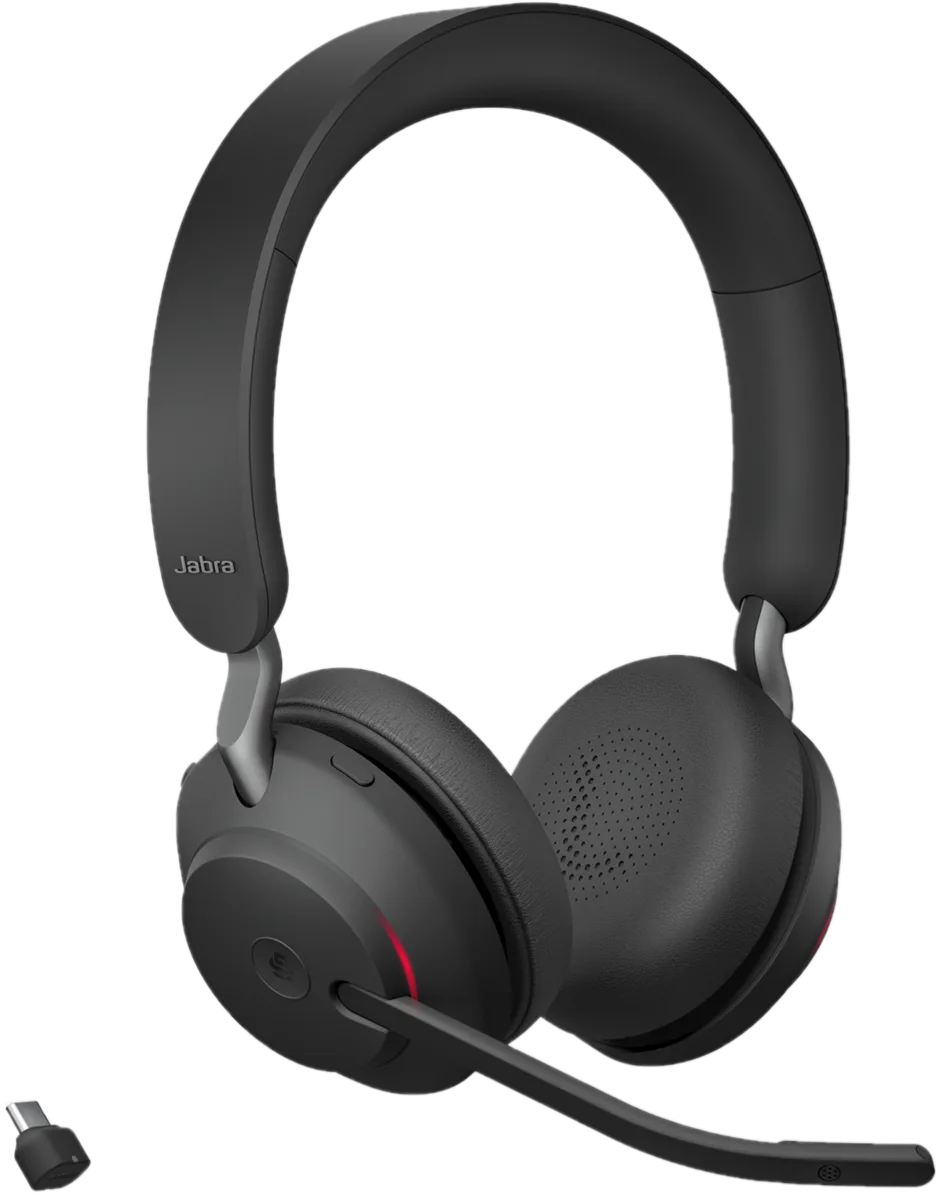 Casque Jabra Maroc Jabra Evolve2 65 MS Maroc Micro-casque sans fil Maroc Casque sans fil Bluetooth Maroc 26599-999-899 Maroc, Le Jabra Evolve2 65 MS est un casque stéréo sans fil offrant une connectivité USB et Bluetooth. Le Jabra Evolve2 65 MS est certifié pour une utilisation avec Microsoft Teams. Il s'agit d'un casque idéal pour les travailleurs hybrides, les télétravailleurs et ceux qui travaillent à domicile.