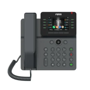 Fanvil Maroc Fanvil V64 Maroc Téléphonique IP professionnel Maroc Téléphone Fanvil Maroc Téléphone IP 12 compte SIP Maroc Téléphone VOIP Maroc, The Fanvil V64 is an enterprise-grade, Prime Business IP Phone engineered for modern office environments. It supports up to 12 SIP lines and bridges elegant aesthetics with high-performance functionality, making it ideal for managers and high-volume communication roles