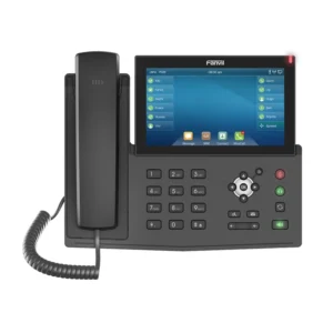 Fanvil Maroc Fanvil X7 Maroc Téléphonique IP professionnel Maroc Téléphone Fanvil Maroc Téléphone IP 20 compte SIP Maroc Téléphone VOIP Maroc, The Fanvil X7 is a high-end enterprise Touch Screen IP Phone designed for executives and busy business professionals who need immediate access to critical information. Manufactured by Fanvil Technology, this premium desktop device delivers a robust mix of advanced telephony features, smart workflow capabilities, and crystal-clear HD audio
