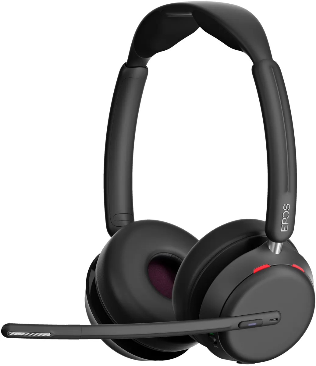 Casque EPOS Maroc JEPOS IMPACT 1060T Duo Micro-casque sans fil Maroc Casque sans fil Bluetooth Maroc 1001138 Maroc, Le casque sans fil double face EPOS IMPACT 1060T est parfait pour les nouveaux bureaux ouverts. Elle utilise la technologie EPOS BrainAdapt™ pour réduire la fatigue cérébrale, avec des modèles ANC adaptatifs en option et une captation vocale de pointe grâce à l'intelligence artificielle EPOS AI™.
