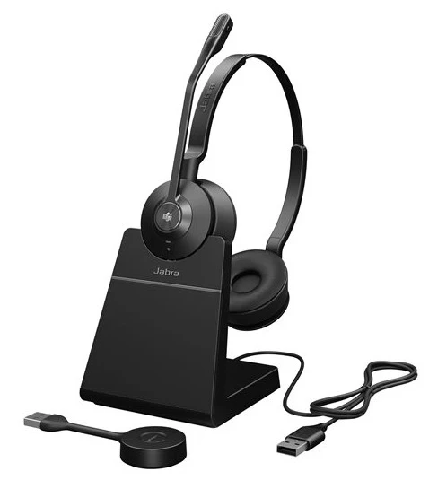 Jabra Engage 55 SE MS Stereo Micro-casque sans fil Link400a + support de charge (9659-455-111) 26 Casque Jabra Maroc Jabra Engage 55 SE MS Maroc Micro-casque sans fil Maroc Casque sans fil Bluetooth Maroc 9659-455-111 Maroc, Le Jabra Engage 55 SE MS est fait pour vous ! Ce micro-casque vous offrira une sérénité totale lors de vos appels, surtout si vous travaillez à la fois au bureau et à domicile. Grâce à ses écouteurs en similicuir, vous pouvez vous immerger pleinement dans vos appels sans prêter attention à votre environnement