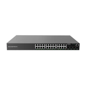 Switch administrable Grandstream GWN7803 24 ports Gigabit au Maroc, Vue de face du switch réseau administrable de niveau 2 Grandstream GWN7803, Grandstream GWN7803 Switch Gigabit Maroc