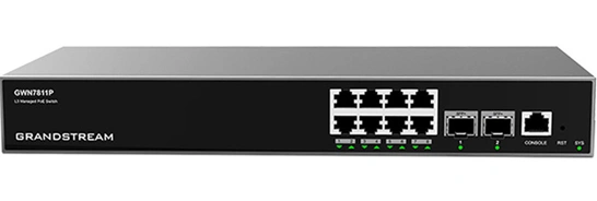 Switch PoE administrable Grandstream GWN7811P 8 ports Gigabit au Maroc