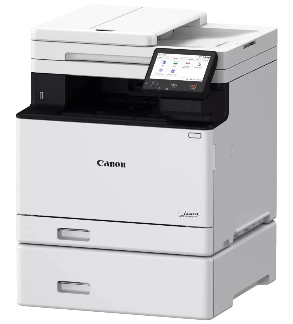 Canon i-SENSYS MF754Cdw II Imprimante multifonction laser couleur A4 Wi-Fi USB (7185C010AA) 25 7185C010AA Maroc Canon Maroc Canon i-SENSYS MF754Cdw II Maroc Imprimante multifonction laser Maroc Imprimante laser couleur Maroc, Pour répondre aux besoins d’impression intensifs, l’imprimante laser Canon i-SENSYS MF754Cdw II offre jusqu’à 33 ppm en noir et en couleur au format A4, avec impression recto verso automatique. La première page sort rapidement, ce qui limite les temps d’attente pour les utilisateurs pressés