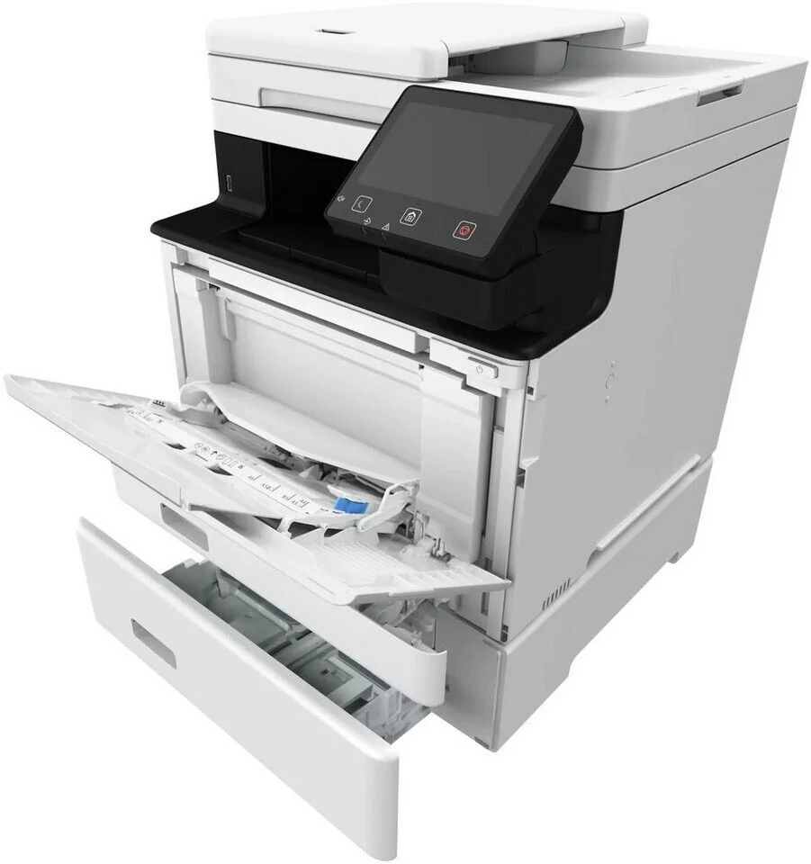 Canon i-SENSYS MF752Cdw II Imprimante multifonction laser couleur A4 Wi-Fi USB (7185C013AA) 26 En tant qu’imprimante multifonction couleur, la Canon i-SENSYS MF752Cdw II ne se limite pas à l’impression. Elle intègre un copieur couleur 33 cpm et un scanner ADF recto verso en un seul passage capable d’atteindre jusqu’à 80 images par minute en couleur et 100 ipm en noir et blanc