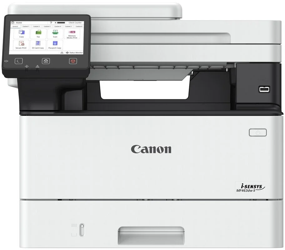Canon i-SENSYS MF463dw II Imprimante multifonction laser monochrome A4 WiFi (7188C008AA) 24 7188C008AA Maroc Canon Maroc Canon i-SENSYS MF463dw II Maroc Imprimante multifonction laser Maroc Imprimante laser Noir et blanc Maroc, L'imprimante multifonction laser monochrome Canon i-SENSYS MF463dw II se distingue par sa rapidité, sa fiabilité et sa sécurité. Capable d'imprimer, de numériser et de copier (et, selon le modèle, de faxer), elle optimise les flux de travail grâce à sa vitesse élevée et à sa connectivité cloud avancée.
